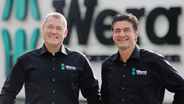 Der branchenerfahrene Elmar Pickhardt (lks.) ist neuer Wera-Vertriebsleiter Deutschland im Team von Rolf Tessun (r.).
