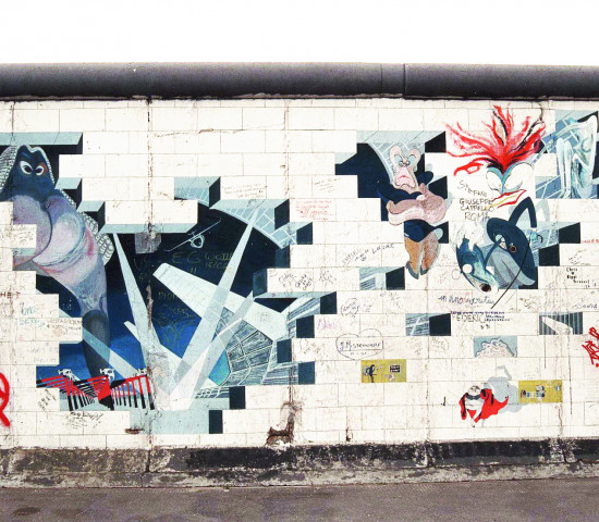 Kunst auf der Berliner Mauer
