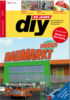 Die aktuelle Ausgabe des Fachmagazins diy ist jetzt erschienen. Die aktuelle Ausgabe des Fachmagazins diy ist jetzt erschienen.