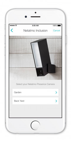 Die Outdoor-Kamera Presence von Netatmo lässt sich künftig auch über das Gardena smart system steuern.
