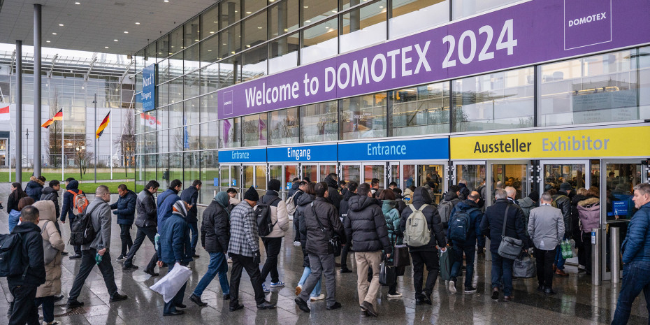 Gut 18.000 Besucher aus  140 Ländern kamen zur Domotex nach Hannover. 