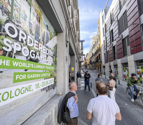 Den Sala Gobernador hatte die Koelnmesse in Madrid angemietet.