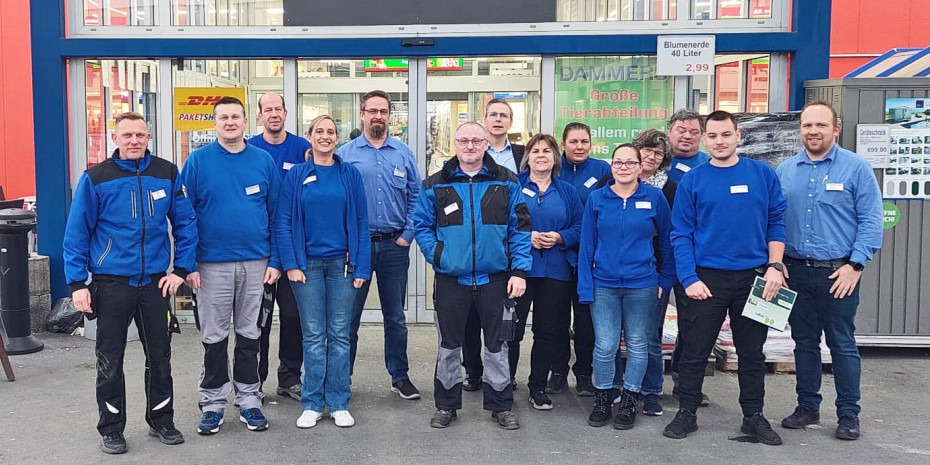 Natürlich macht so eine Schulung Spaß: Das Team von Dammers in Moers.