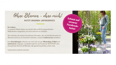 NBB Egesa Gartencenter mit Konzept für Lieferservice