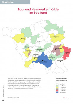 Bau- und Heimwerkermärkte im Saarland.