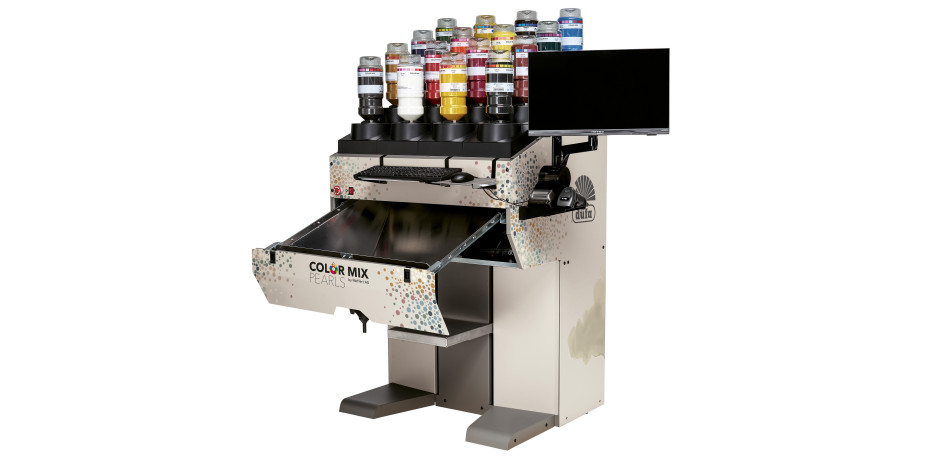 Die Mischmaschine für den DIY-Handel ist nahezu ­wartungsfrei, ein Vorteil für die Mitarbeiter am POS.