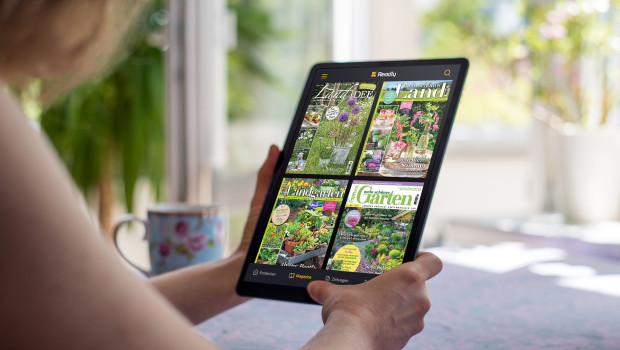 Im digitalen Kiosk von Readly gibt es auch Gartenzeitschriften.