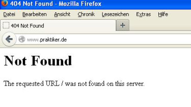 404 Not Found - Der Onlineshop wurde abgeschaltet