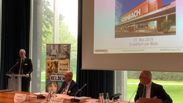 In Frankfurt hat der Hornbach-Vorstand heute über das Geschäftsjahr 2019/2020 berichtet.