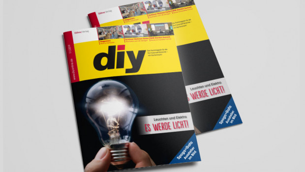 diy 11/2019 hat das Schwerpunktthema Leuchten und Elektro auf der Titelseite.