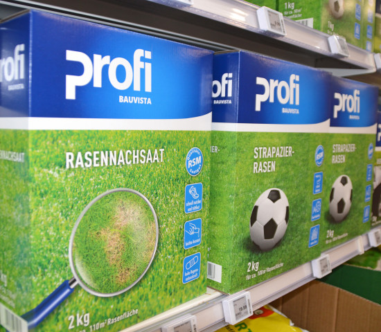 Die Eigenmarke Profi steht unter anderem für Gartenprodukte ...