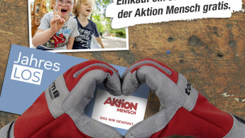 Ab 100 € Einkauf: ein Jahreslos der „Aktion Mensch“ gratis bei Toom