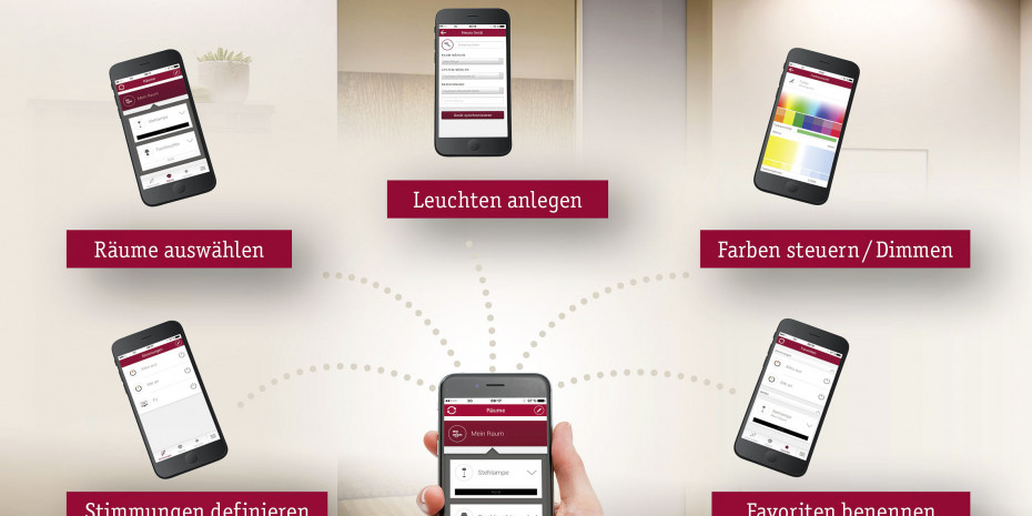 Lichtsteuerung mit der Paulmann Home-App
