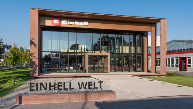 Im Showroom der 2019 eingeweihten Einhell-Welt präsentiert Einhell seinen Handelspartnern seine aktuellen Sortimente und Präsentationslösungen.