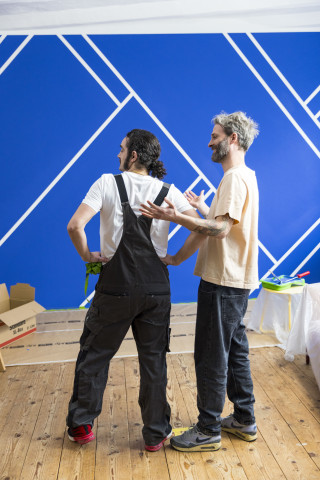 Mit FrogTape lassen sich kreative Wandprojekte umsetzen. Mit FrogTape lassen sich kreative Wandprojekte umsetzen.