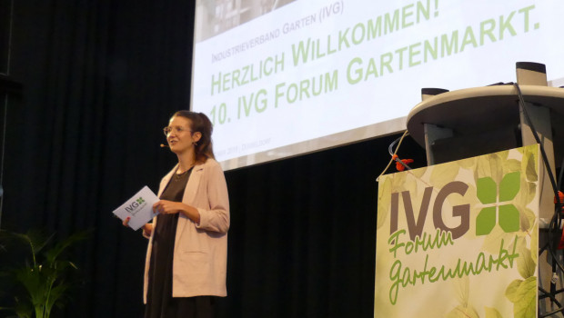 Live konnte IVG-Geschäftsführerin Anna Hackstein die Teilnehmer des IVG-Forums Gartenmarkt zuletzt 2019 begrüßen. Im Pandemie-Jahr 2020 hatte der Verband seinen Kongress ins Internet verlegt.