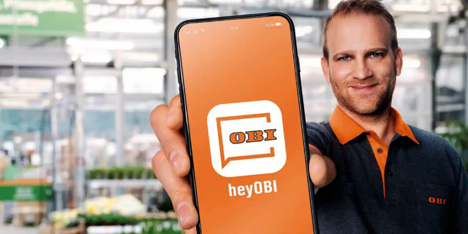 Die „HeyObi“-App kommt einem Chatbot in Deutschland noch am nächsten. Allerdings: Kommunikationspartner ist hier ein Mensch und kein Roboter/Computer.