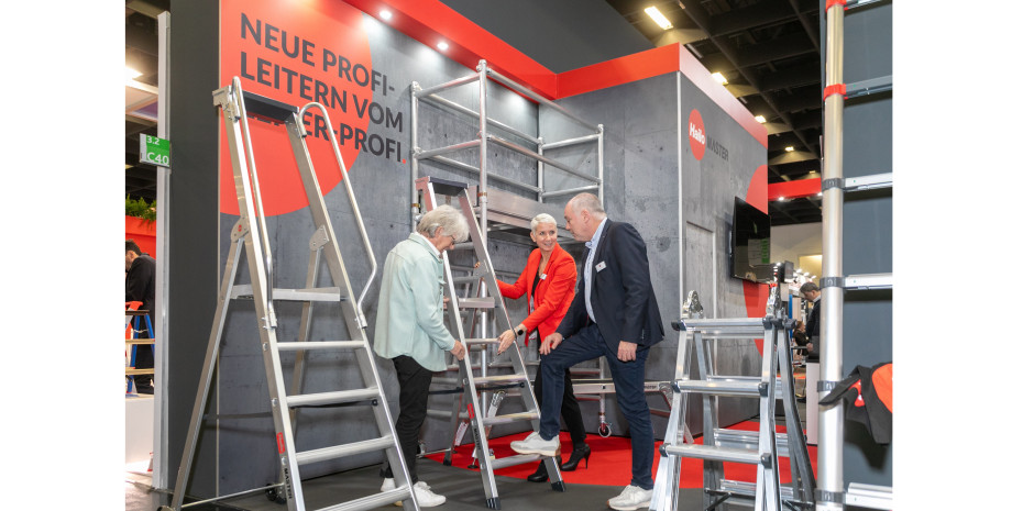 Sicherer Stand, ergonomische Bauform – bei den Leitern der Linie Hailo Master stehen die Bedürfnisse der professionelle Anwender im Fokus.&nbsp;