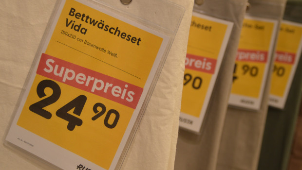 Auch beim schwedischen DIY-Discounter Rusta spielt die Preiskommunikation eine entscheidende Rolle.