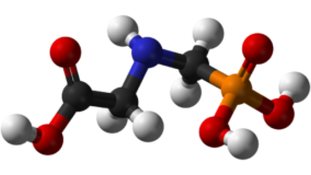 3-D-Modell des Glyphosat-Moleküls: Auch Bauhaus will Produkte mit diesem Unkrautmittel nicht mehr verkaufen.