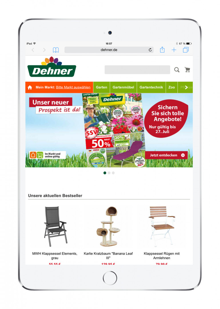 Online-Shop von Dehner jetzt für Sm