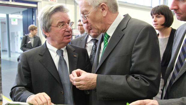 Ministerpräsident Winfried Kretschmann besuchte die Unternehmensgruppe Fischer.