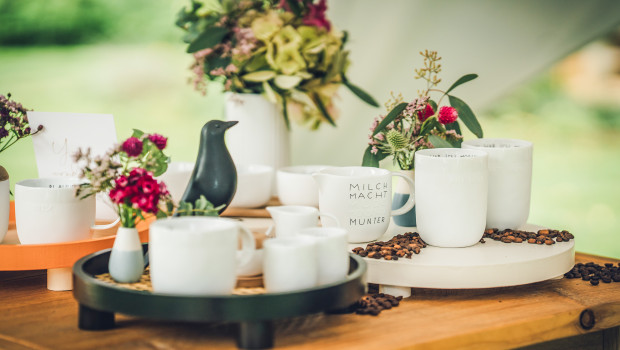 Schöner Wohnen-Farbe bot die Gestaltung eines Coffee-Trays mit den Home Lacken an.