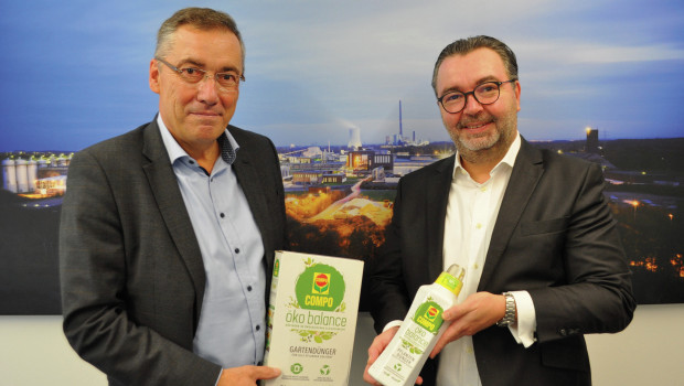 Reterra-Geschäftsführer Aloys Oechtering (l.) und Stephan Engster, Group CEO von Compo setzen auf eine langfristige Zusammenarbeit.