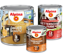 In der Kategorie "Heimtier/Garten" war Alpina mit seinem neuen Holzschutzsortiment erfolgreich. In der Kategorie "Heimtier/Garten" war Alpina mit seinem neuen Holzschutzsortiment erfolgreich.