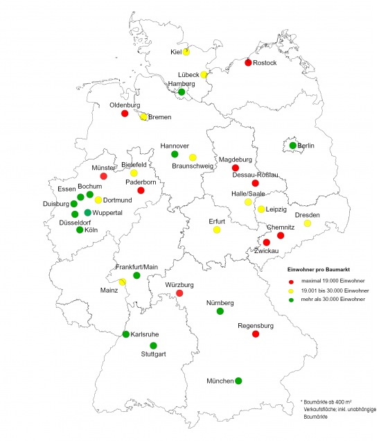 Einwohner pro Baumarkt