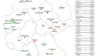 Einwohner pro Baumarkt in größten deutschen Städten