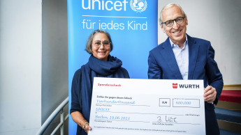 Die Würth-Gruppe unterstützt Unicef mit 400.000 Euro