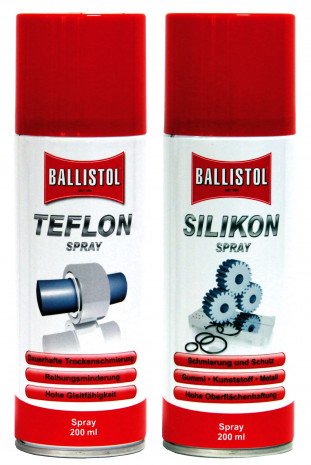 Ballistol, Teflon und Silikon Spray