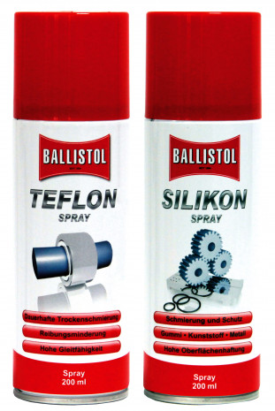 Ballistol, Teflon- und Silikonspray