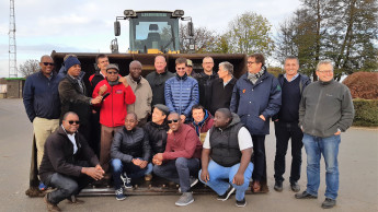 DHG begrüßen namibische Delegation in belgischen Werken