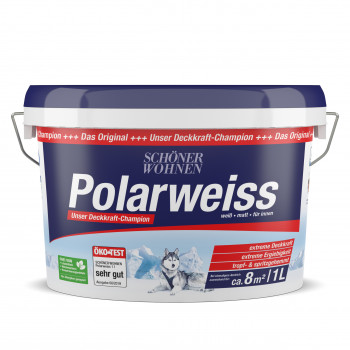Schöner Wohnen Polarweiss erhielt im Öko-Test die Auszeichnung "sehr gut". Schöner Wohnen Polarweiss erhielt im Öko-Test die Auszeichnung "sehr gut".
