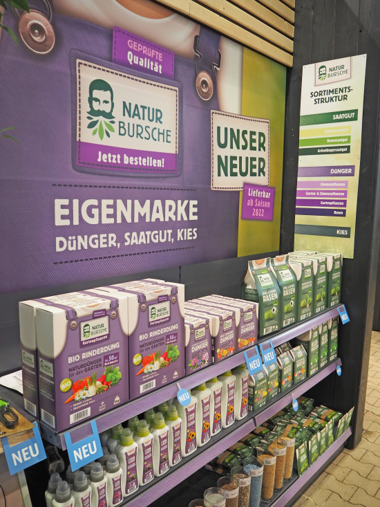 Naturbursche heißt die neue Eigenmarke, die auf der Pro Garten & Tier Premiere hatte.