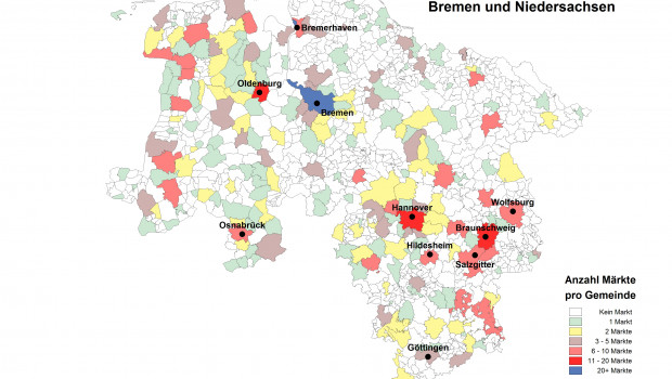 Bau- und Heimwerkermärkte in Bremen und Niedersachsen.