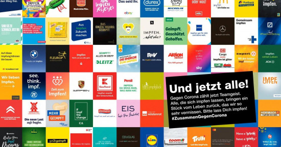 Insgesamt nehmen über 150 Unternehmen an der Impfaktion #ZusammenGegenCorona teil. Insgesamt nehmen über 150 Unternehmen an der Impfaktion #ZusammenGegenCorona teil.