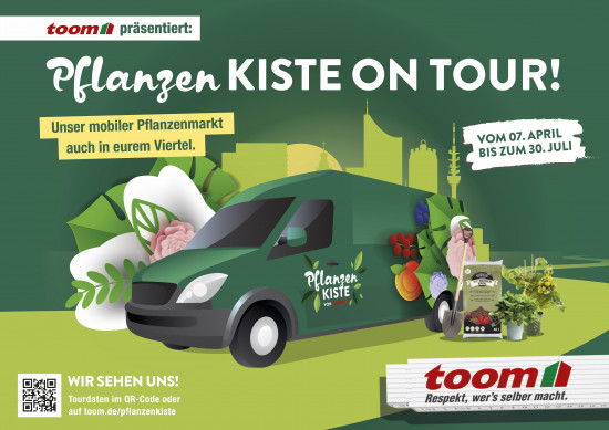 So wirbt im Raum Leipzig für die "Toom-Pflanzenkiste" geworben.