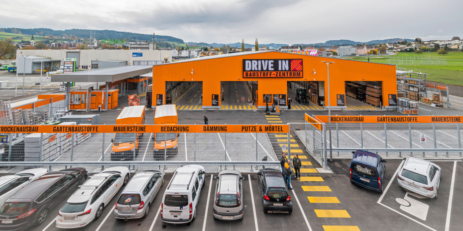 In Sirnach wurde der erste Drive-In von Hornbach in der Schweiz umgesetzt.