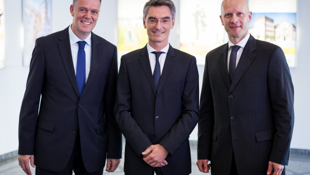 Führungsspitze von Isover v.l.: Andreas Müller, Michael Wiessner und Christopher Brennecke.