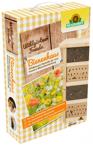 Das "Wildgärtner Freunde Bienenhaus" von Neudorff bietet Bienen optimale Nistmöglichkeiten.
