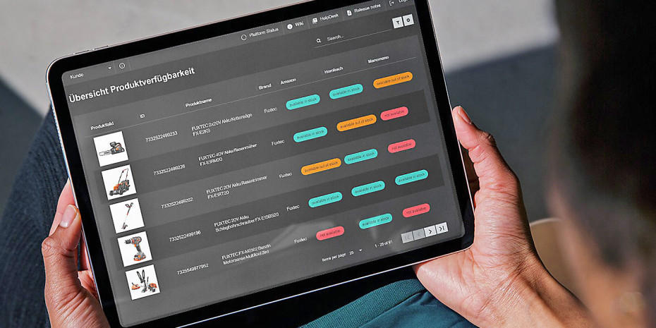 Mit dem Live-Tracker-Dashboard von XPLN ist die Produktverfügbarkeit im Onlinehandel einfach einsehbar.  Das Bild zeigt nicht das im Beitrag erwähnte Unternehmen.