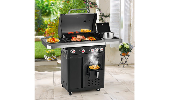 Landmann, Grill, eingebaute Fritteuse Landmann, Grill, eingebaute Fritteuse