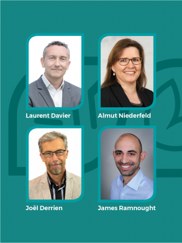 Die neuen Marketing-Verantwortlichen von SBM in Europa: Laurent Davier, Almut Niederfeld, James Ramnought und Joël Derrien.