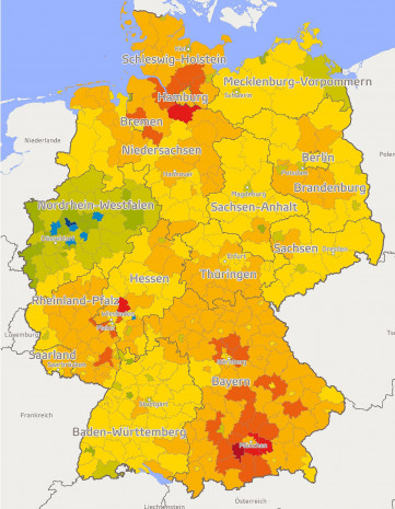 Regionale Kaufkraftverteilung
