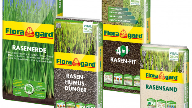 Floragard,  Vital Grün Rasenpflegeserie