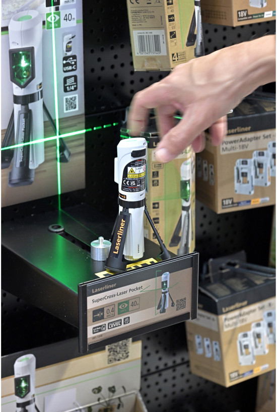 „Der kleinste Laser der Welt“, wie er bei Laserliner beschrieben wird, mutet ein wenig wie eine Rakete an. &nbsp;&nbsp;