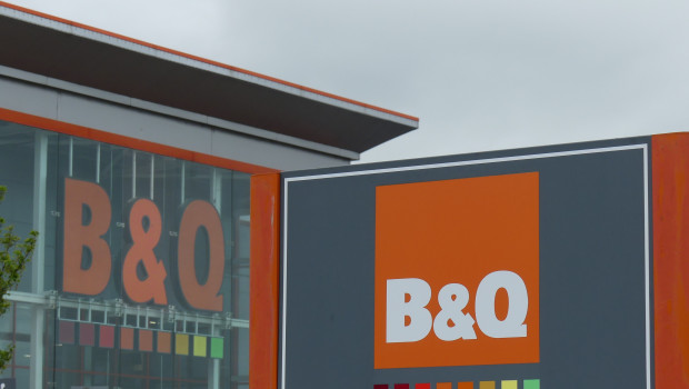 Auch B&Q hat im ersten Halbjahr an Umsatz verloren.